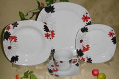 20pcs square dinner set