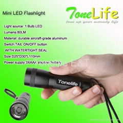 80Lumen Mini LED flashlight