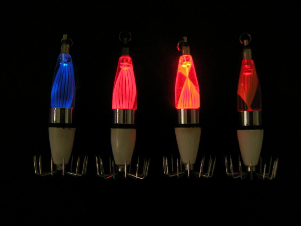 Lighted Small Ribbon Squid jigs 2