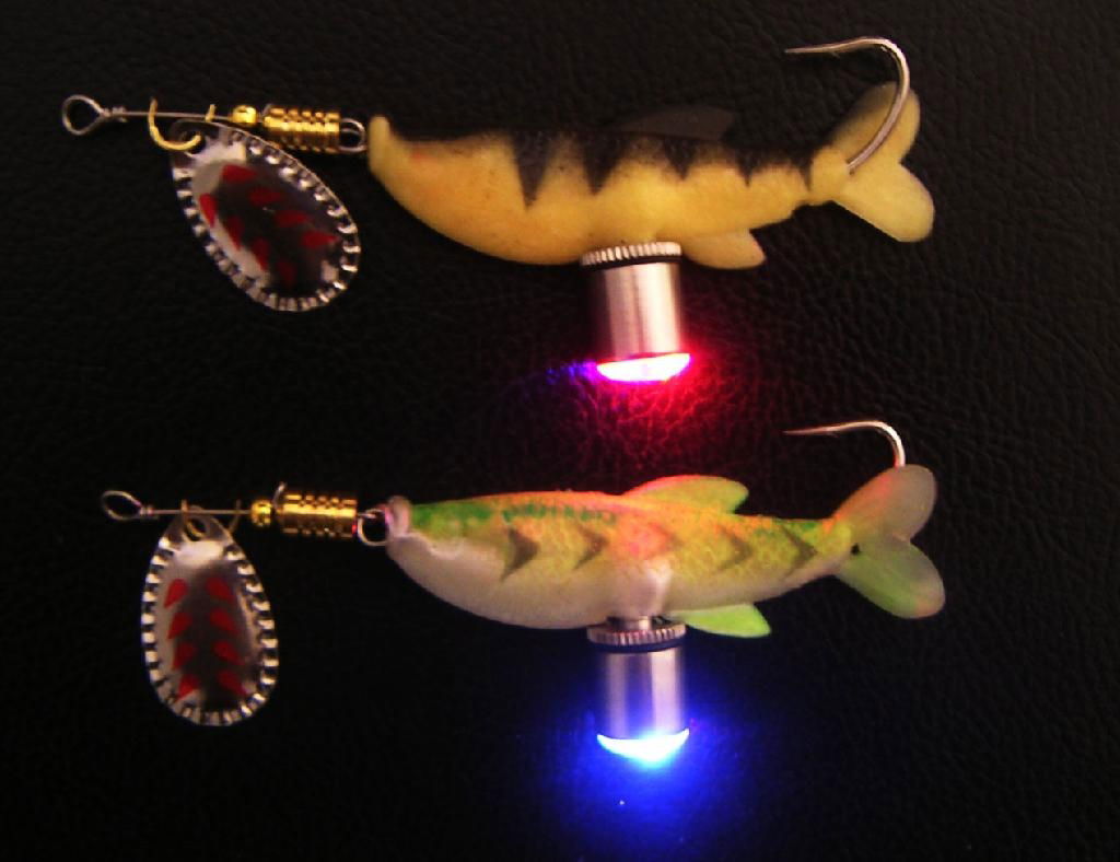 LED Lighted Spinner Bait-Soft Lure