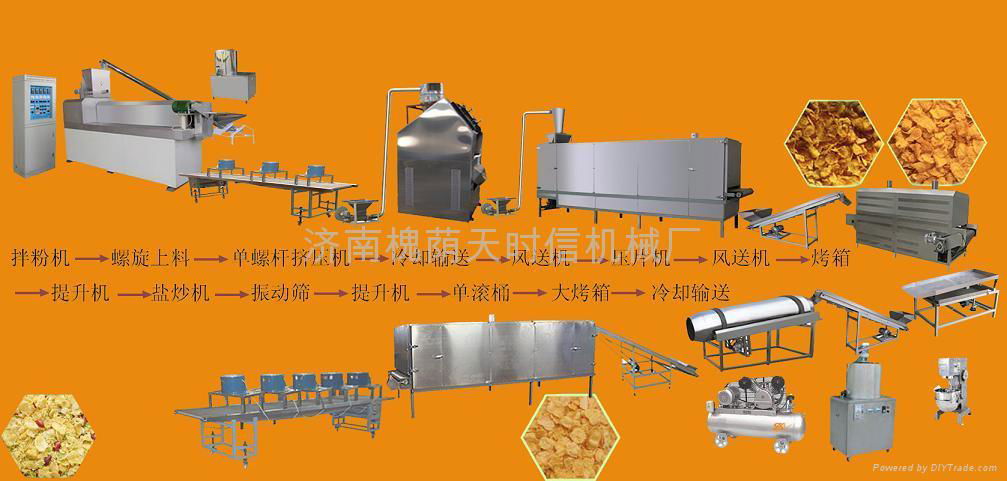 corn flakes production line