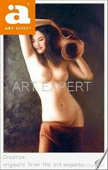 "FREE SAMPLE"Nude oil painting 