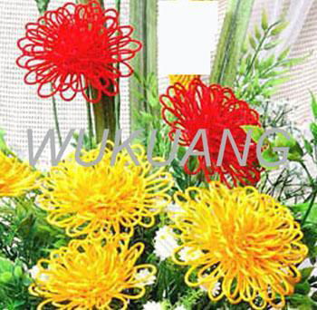 Color Tie Knitted Artificial Flowers-chrysanthemum  2