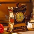 Polyresin with brass Home Decorations/collections - photo frame/clock/vase 4