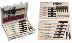 24pcs cutlery set with suit case