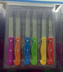 6pcs 4.5'' steak knife set