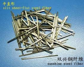 slit sheet-flat steel fiber