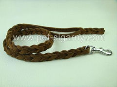 Braided Leather leads & leash