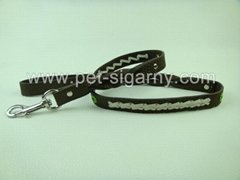 Braided Leather leashes