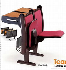 School desk and chair