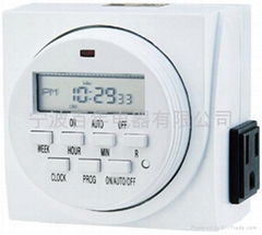 DIGITAL ELECTRIC LIGHT ON OFF TIMER DUAL OUTLET SWITCH