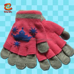 knitted gloves