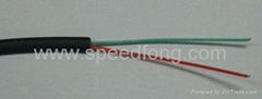 Flat Telecommunication drop wire 2C 6/0.10mm