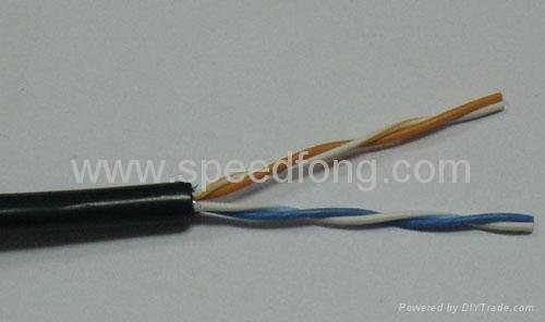 Telecommunication drop wire 2x2x0.5mm (HYY)