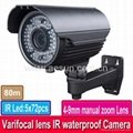 CCTV SONY/SHARP Color CCD Varifocal lens 30m IR Waterproof  IP66 Security Camera