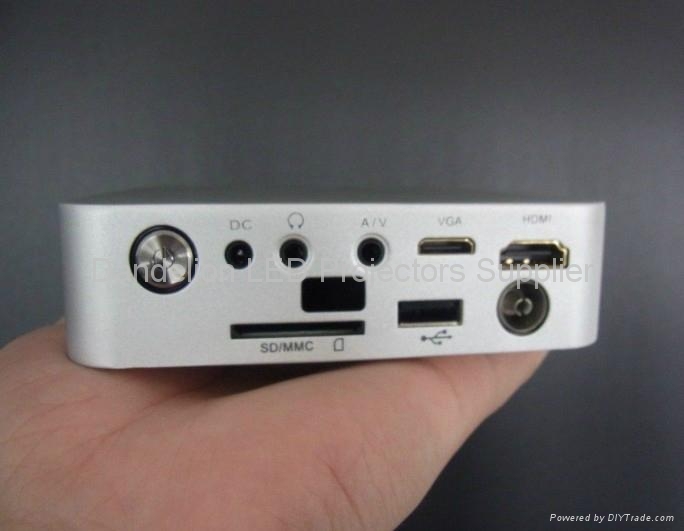 mini 720p projector built in USB/SD/HDMI ports with max 180inch image 2