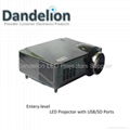 Home Cinema LED projector with USB/SD