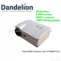 2012 new 720P led projector with 3 HDMI ports  1