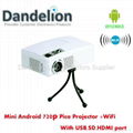 New 720p Android projector with WiFi