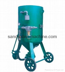 Pressure sandblast pot