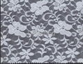 Elastic lace fabric