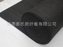 Rayon based carbon felt and graphite felt