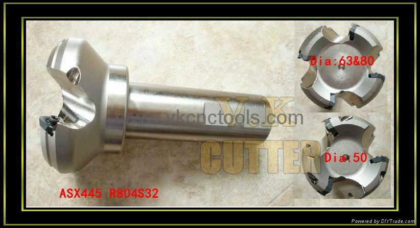 ASX445 Type 45Degrees End Milling Cutter for SEMT13T3 inserts