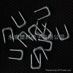 Insulated Metal Staples Plastic Clamp Cable Staple