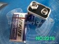 dry battery 6F22 9V with metal jacket