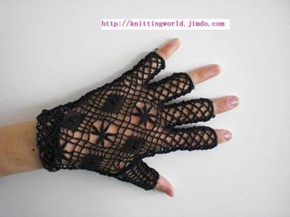 Knitted and crocheted gloves