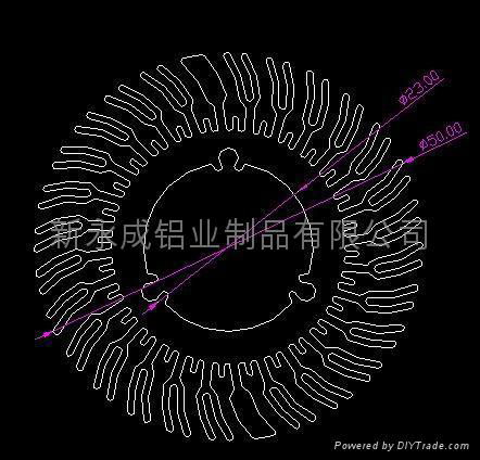 太阳花LED灯型材 3