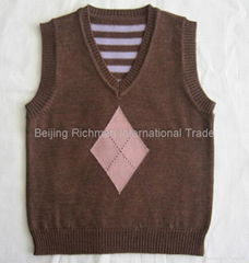 merino sweater, Children Merino Vest