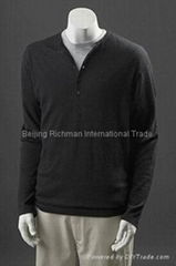 cashmere pullover, Polo Shirt Cashmere Sweater