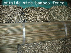 Outside Wire Bamboo Fence