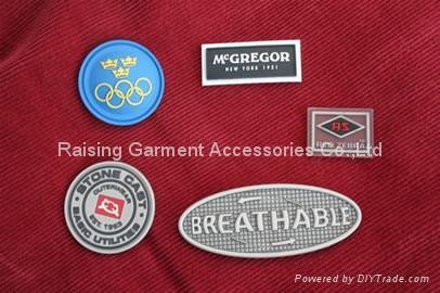 rubber patches,emblems,badges,garment labels for motorcycle gloves and suits