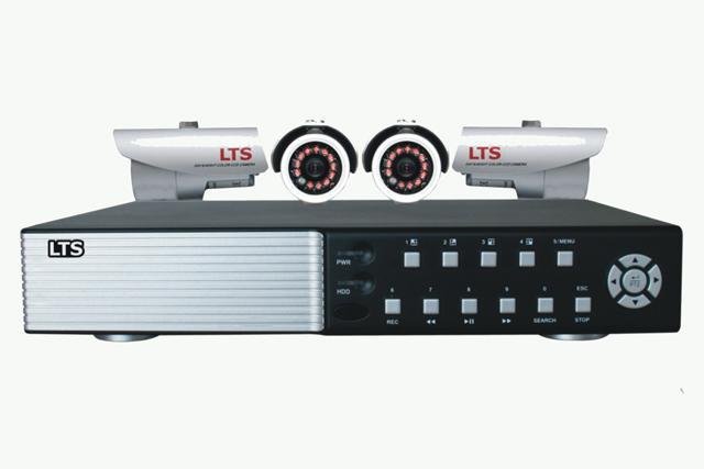 4-Channel H.264 Network DVR with 4 CCD Cameras Kit