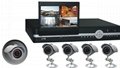 4-Channel H.264 Network DVR with 4 CCD