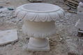 white sandstone flower pot 1