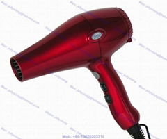 Far infrared ceramic heating hair dryer