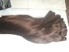 Human Hair Extension : Silky Straight Hair Weaving