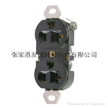 UL认证NMEA 5-15//20双联美式插座