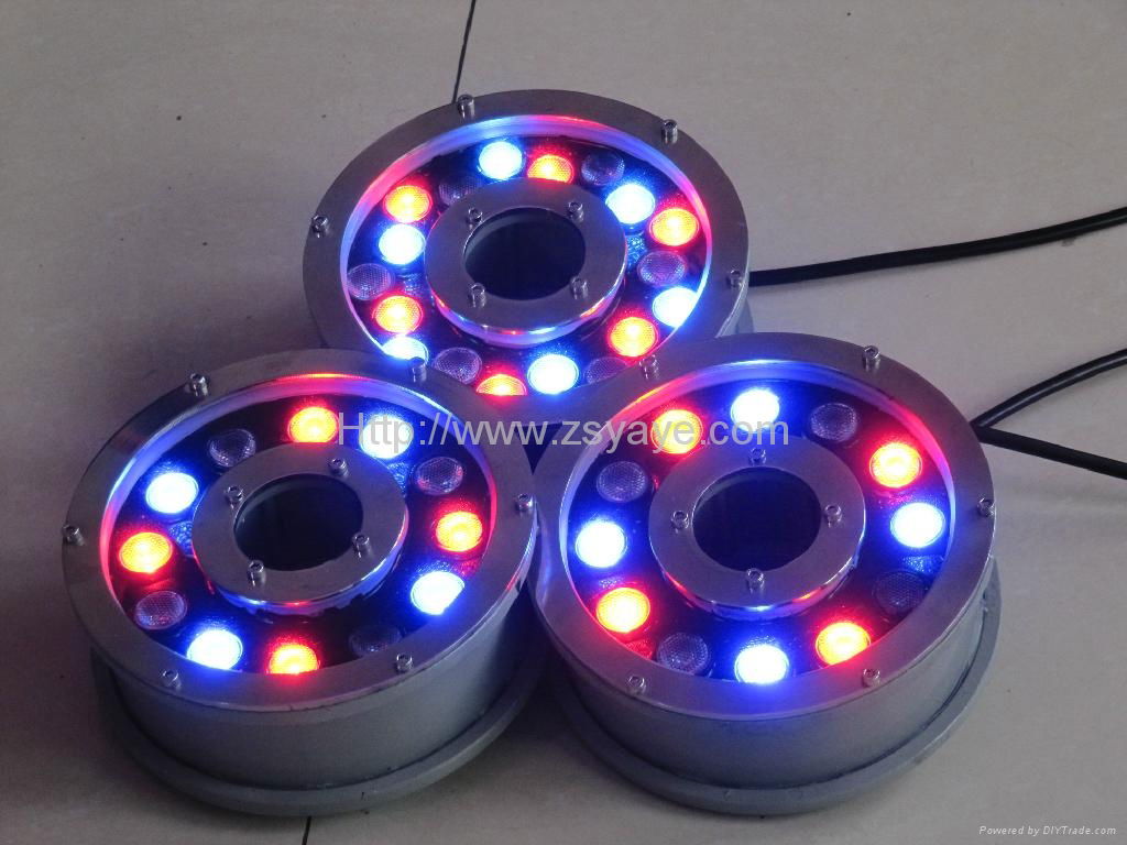 YAYE 2013 Hot Sell 12W 18W 36W LED Fountain Light LED Underwater Lamp 3