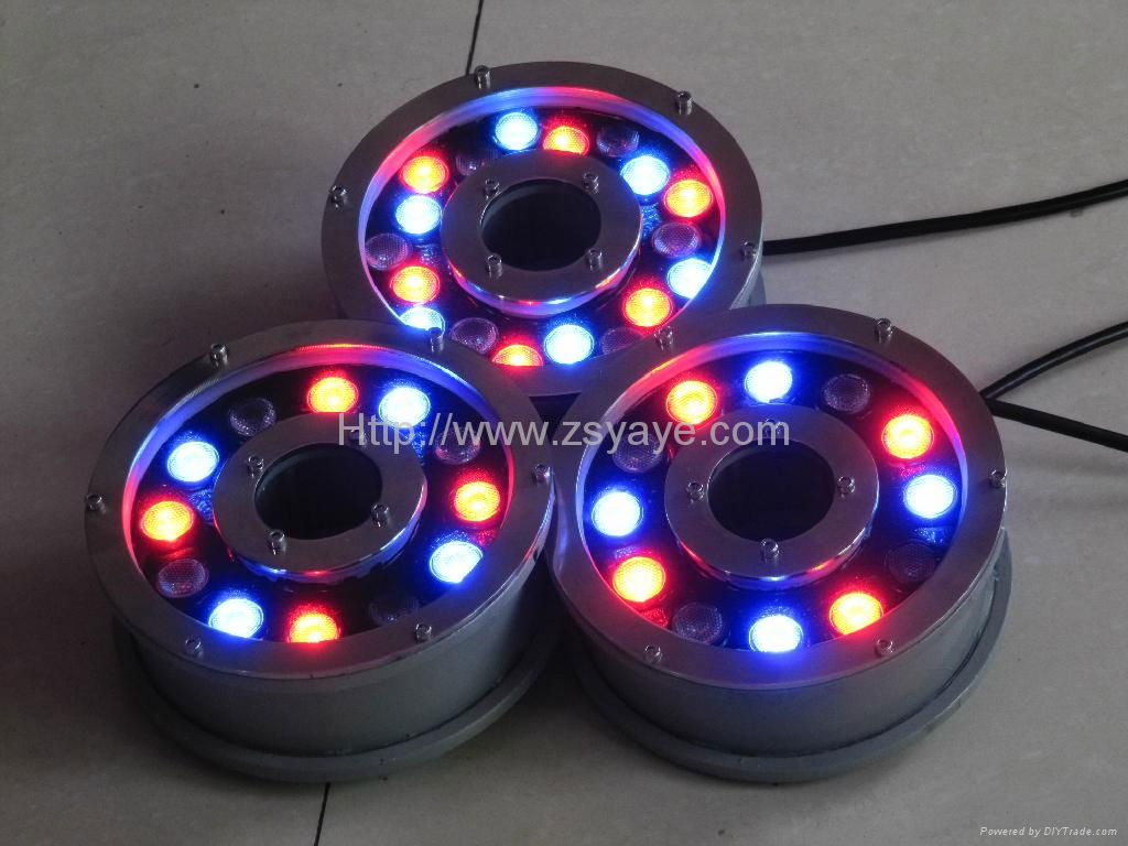 YAYE 2013 Hot Sell 12W 18W 36W LED Fountain Light LED Underwater Lamp 5