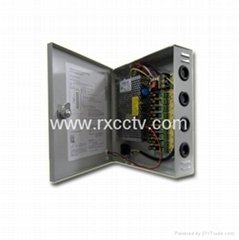 9Way DC12V 5.0A cctv Boxed power supply
