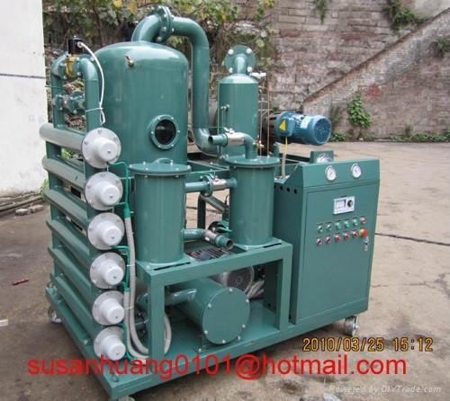 Transformer oil filtration plant with 2 stage vacuum system