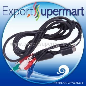 Component cable for PS2 component cable