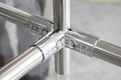 Metal joints for pipe rack