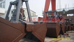 electric hydraulic double scoops grab