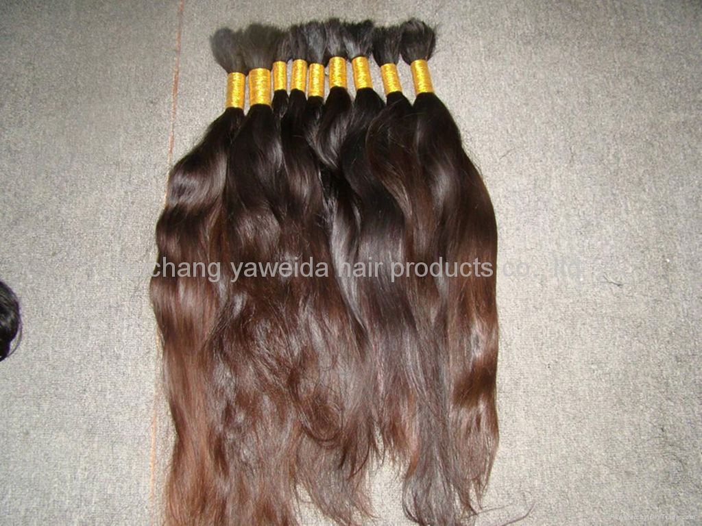 virgin nature braid hair/nature curly hair/natrue bulk hair 5