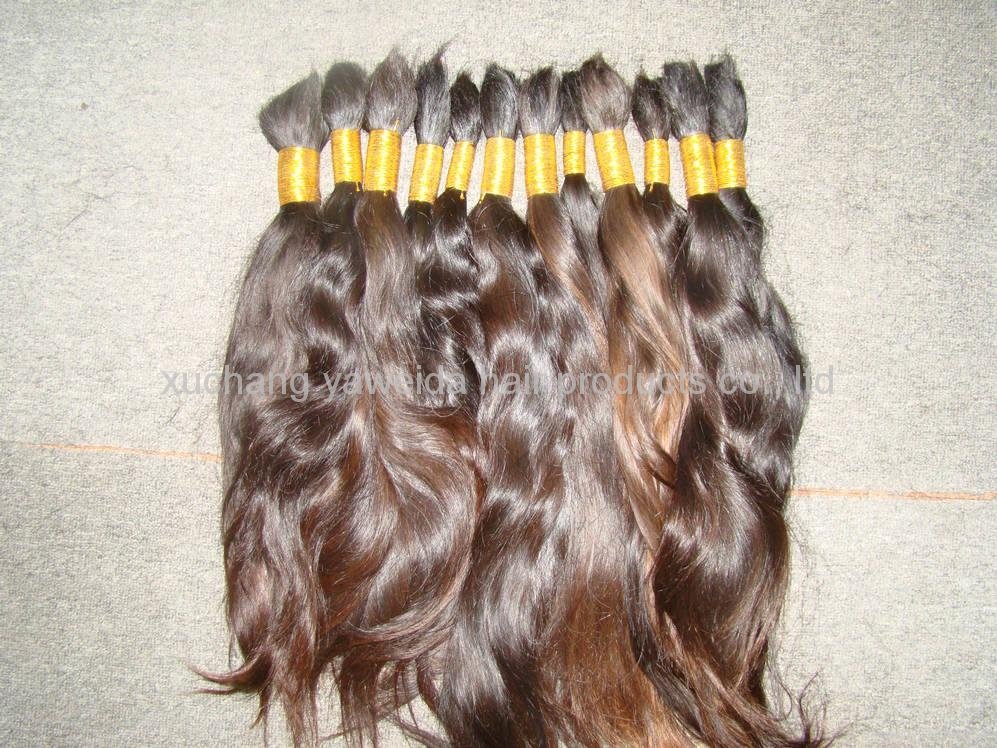 TOP QUALITY 100% virgin brazilian and peruvian hair/virgin nature hair in bulk